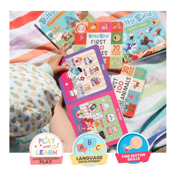 Musical Book - First 100 Words - Ditty Bird