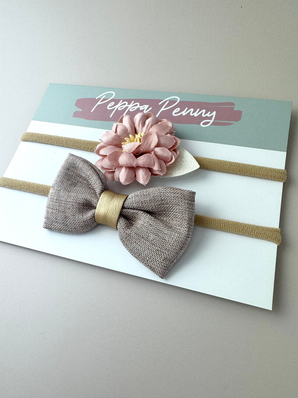 Bow Headband Duo - Nina - Peppa Penny