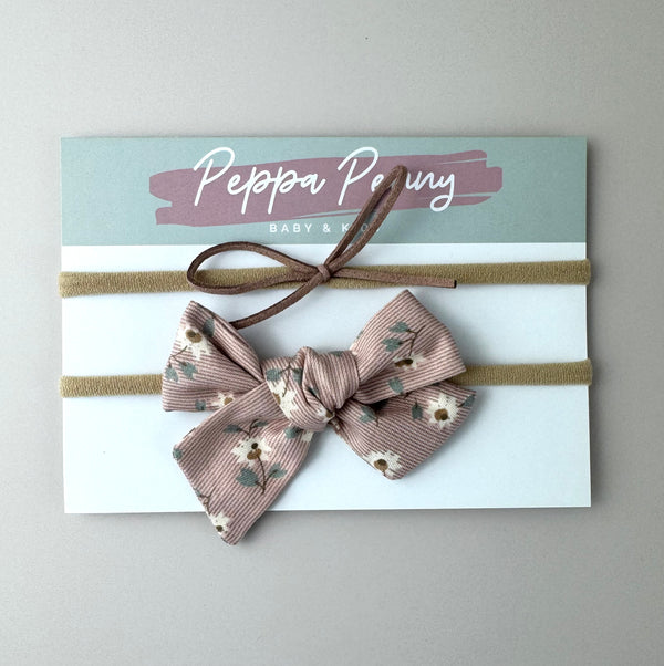 Bow Headband Duo - Elizabeth - Peppa Penny