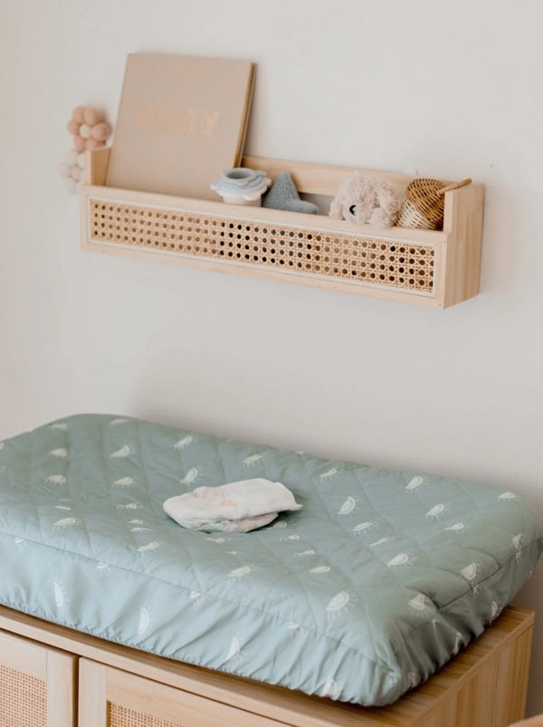 Waterproof Bassinet Sheet - Sage Sunshine - Bambella Designs