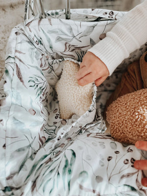 **Double Trolley Liner - Botanical - Bambella Designs