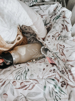 **Double Trolley Liner - Botanical - Bambella Designs