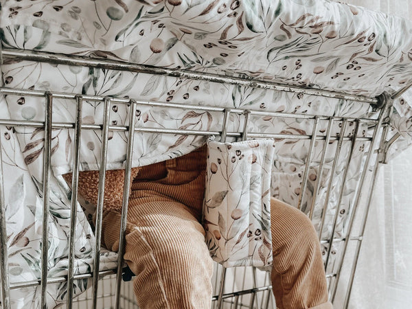 **Double Trolley Liner - Botanical - Bambella Designs