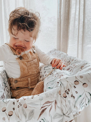 **Double Trolley Liner - Botanical - Bambella Designs