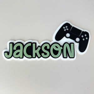 Custom Name Sign Detailed | Layered acrylic name plaque - Gamer - Luma Light