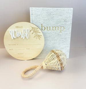 Hello World - White Acrylic - Luma Light