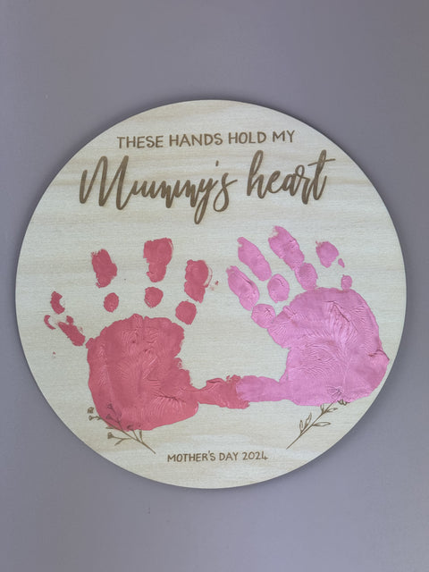Mother's Day Handprint Plaque - Luma Light