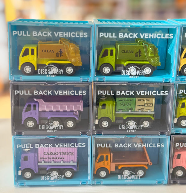 Pull Back Vehicles in container house - IS GIFT