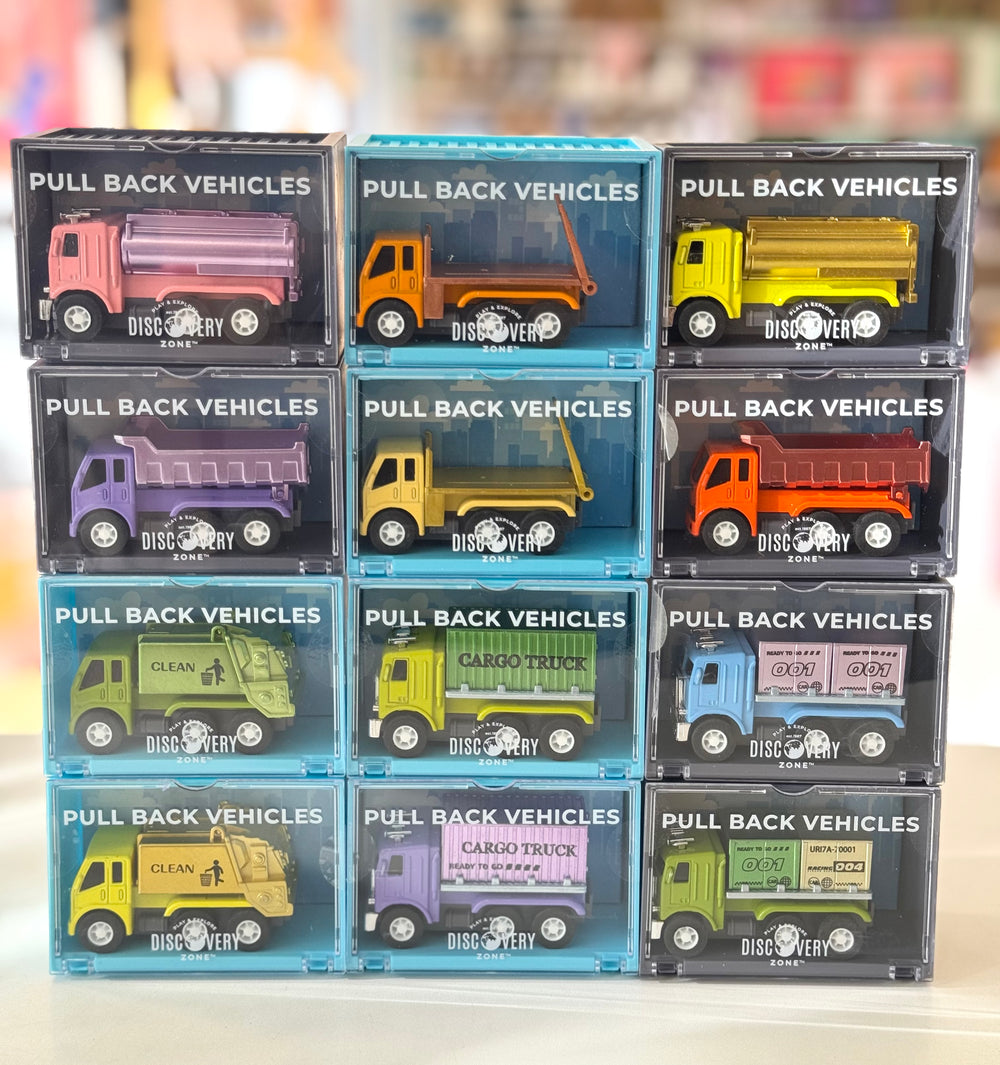 Pull Back Vehicles in container house - IS GIFT