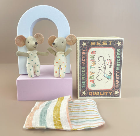 Baby Mice - Twins in Box - Maileg