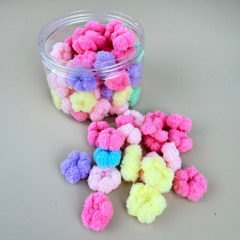 Small Seamless Hair Ties - Puffy Colourful - Peppa Penny