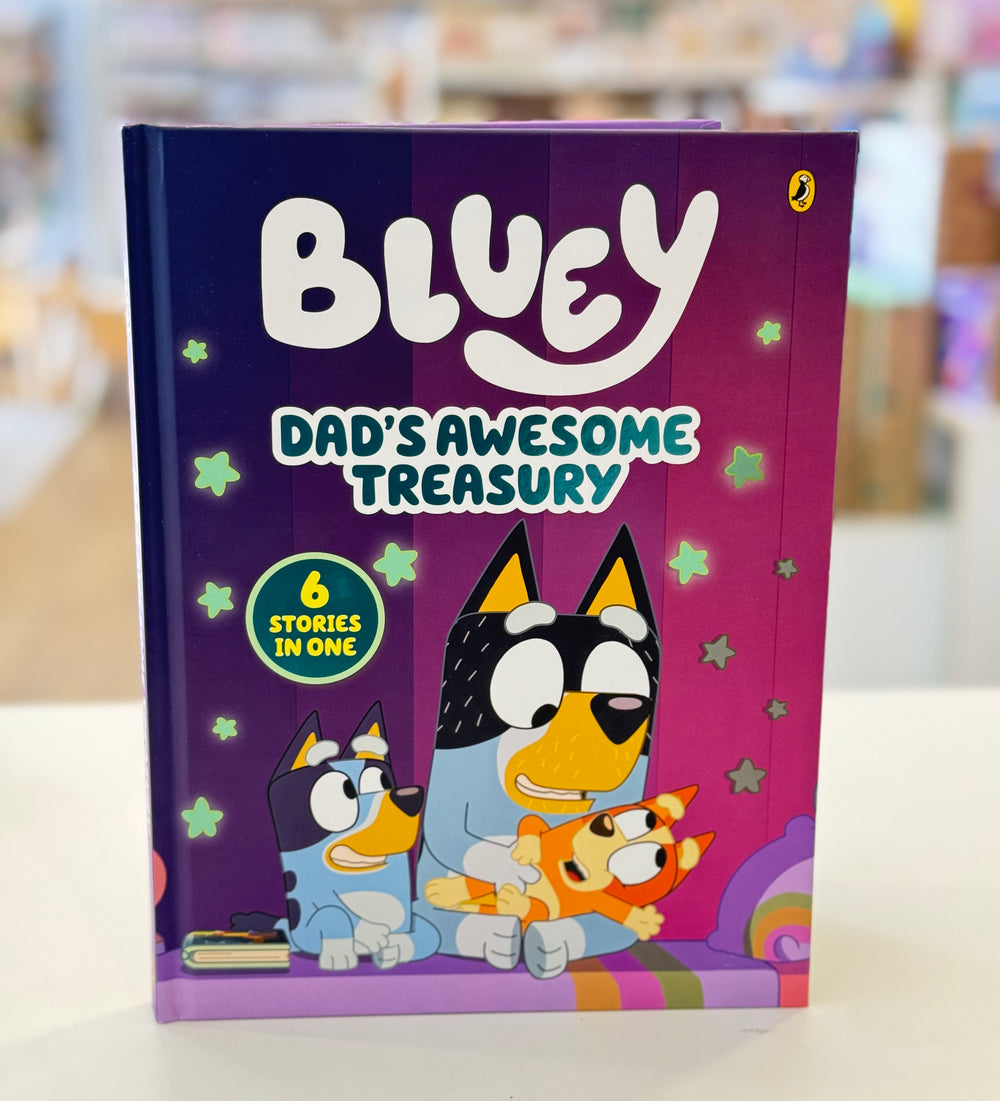 Bluey - Dad's Awesome Treasury 6 stories - Hardback Book