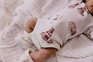 Long Sleeve Bodysuit - Honey Bears - Confetti Kidz - DISCOUNTED