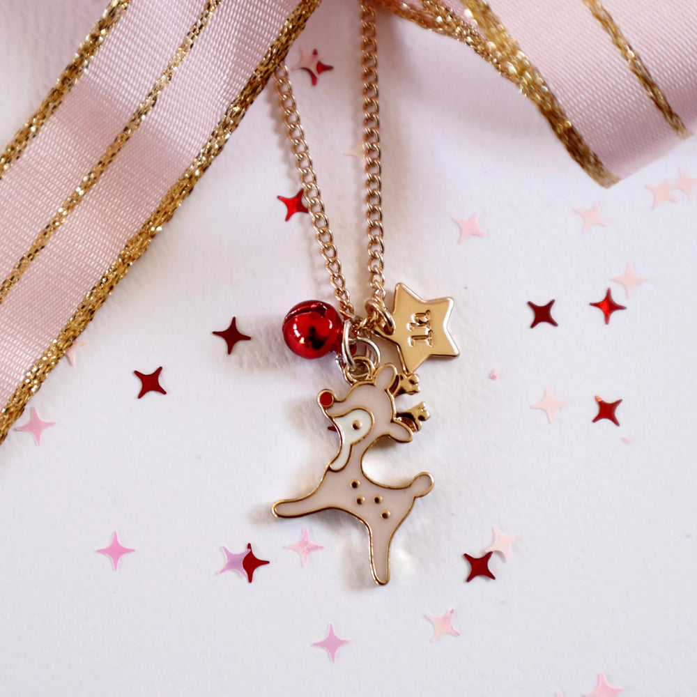 Jingle Bell Reindeer Necklace - Lauren Hinkley