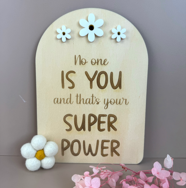 No one is you - Decor Affirmation Sign - Luma Light