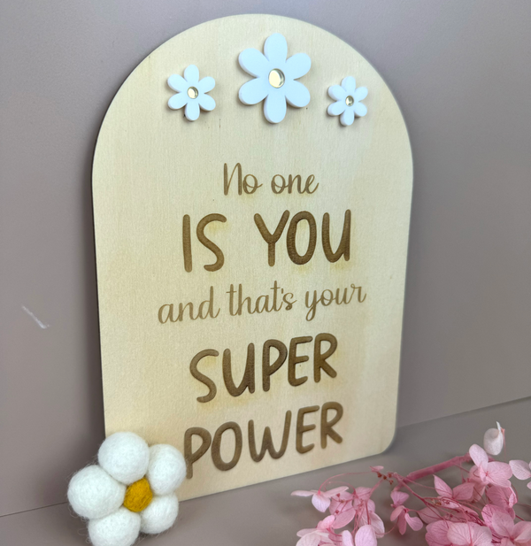 No one is you - Decor Affirmation Sign - Luma Light