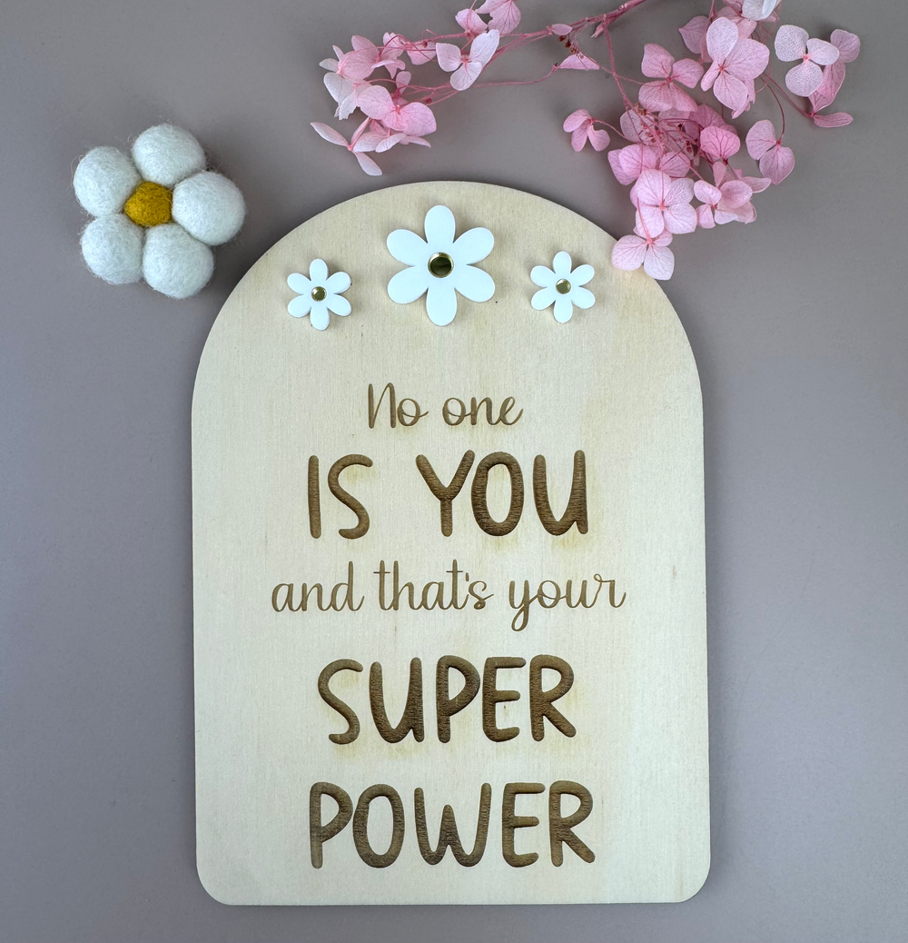 No one is you - Decor Affirmation Sign - Luma Light
