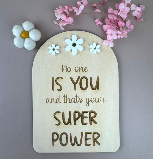 No one is you - Decor Affirmation Sign - Luma Light