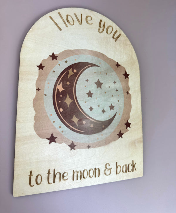 I love you to the moon & back - Decor Sign - Luma Light DISCOUNTED