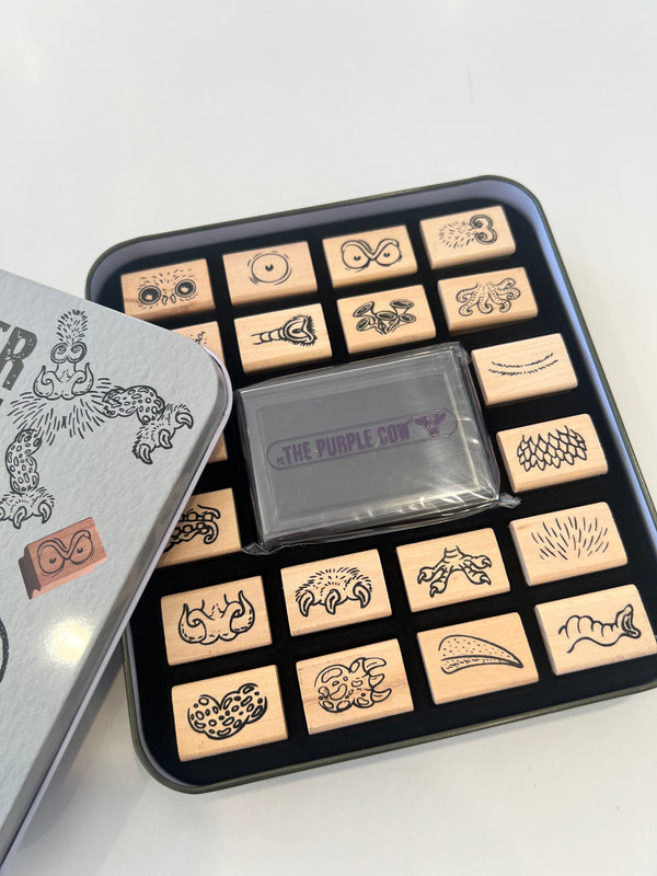 Stamper Travel Tin - Monster Maker - The Purple Cow