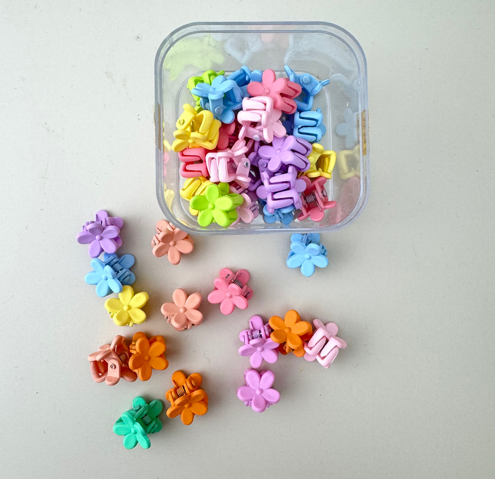 Mini Flower Claw Clips - Pastel - Peppa Penny