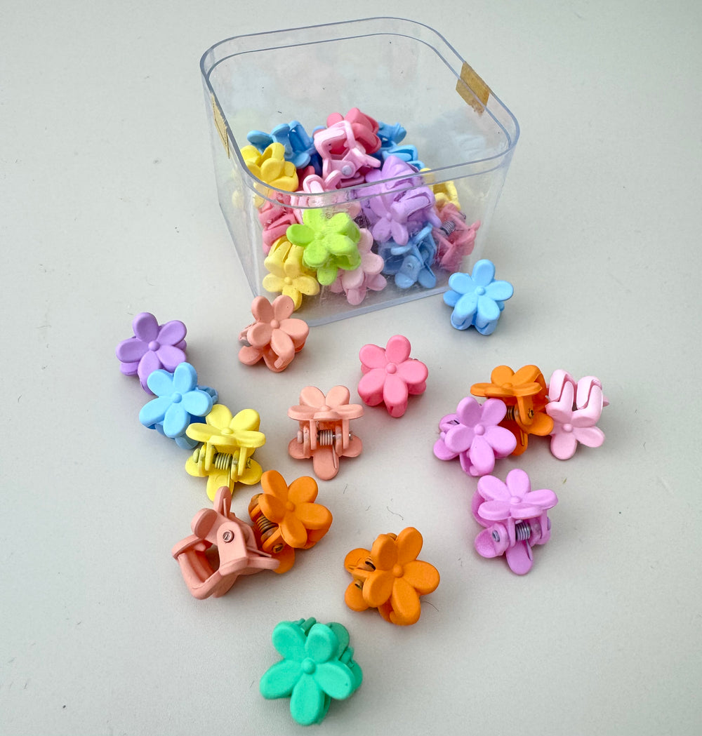 Mini Flower Claw Clips - Pastel - Peppa Penny