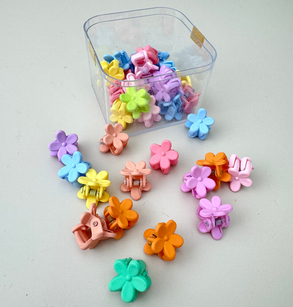 Mini Flower Claw Clips - Pastel - Peppa Penny