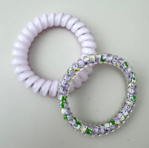 Spiral Hair Ties - Lilac - Peppa Penny