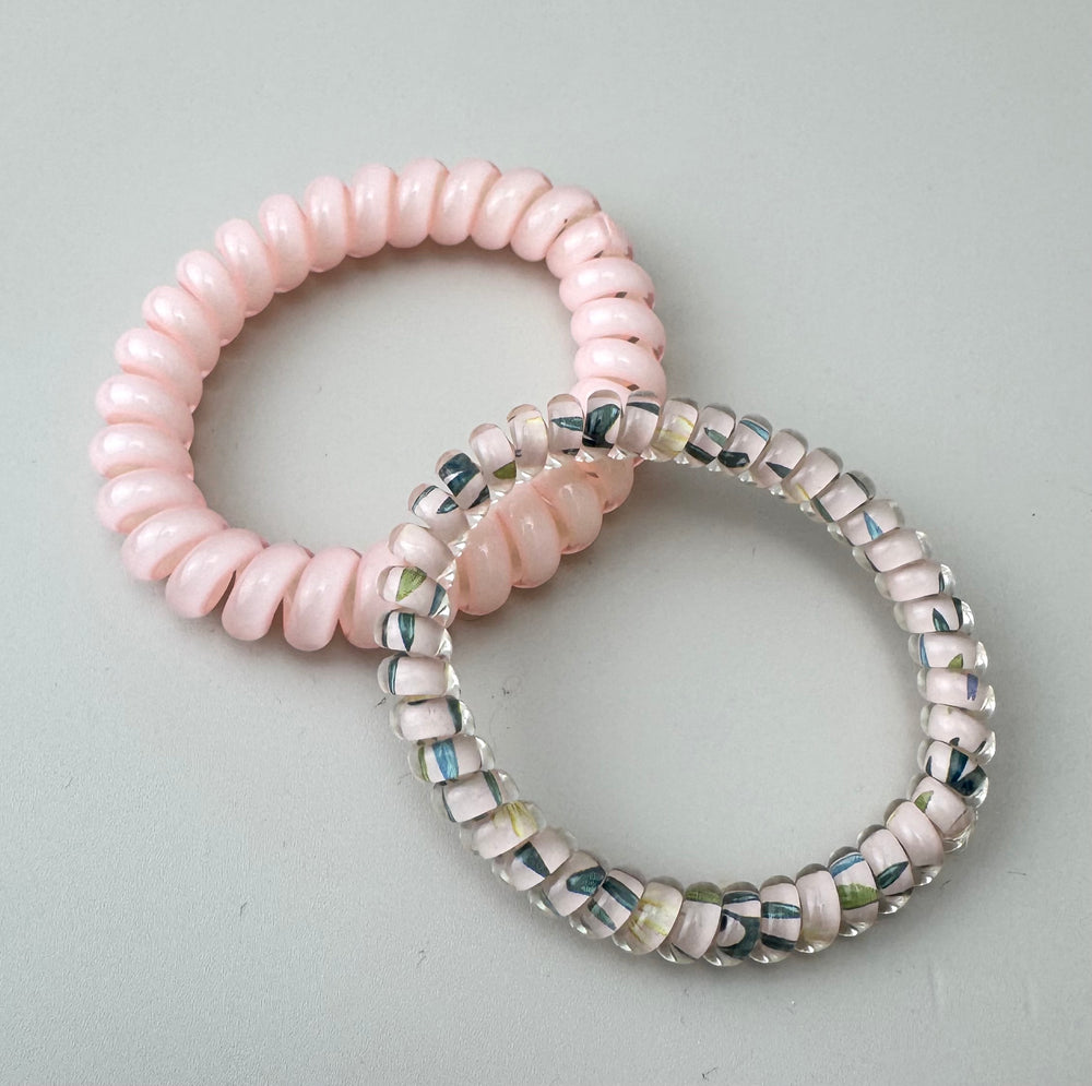Spiral Hair Ties - Pink - Peppa Penny
