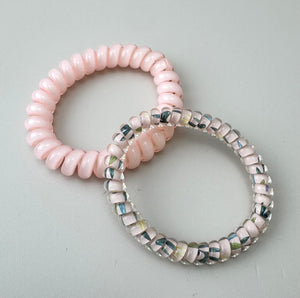 Spiral Hair Ties - Pink - Peppa Penny