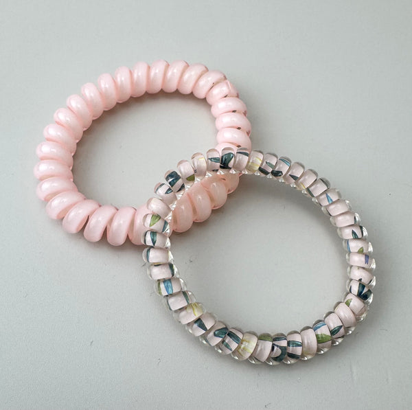 Spiral Hair Ties - Pink - Peppa Penny