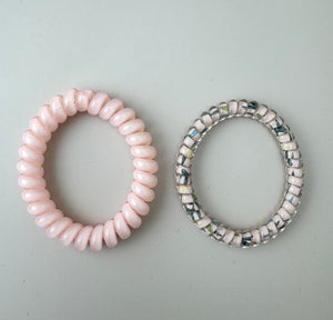 Spiral Hair Ties - Pink - Peppa Penny