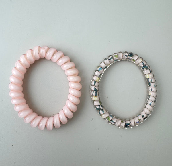 Spiral Hair Ties - Pink - Peppa Penny
