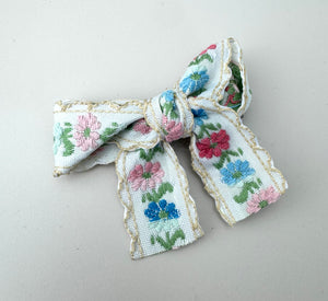 Alligator Hair Clip Bow - Floral Multi - Peppa Penny