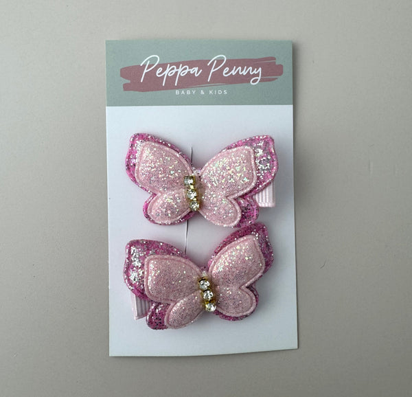 Butterfly Hair Clip Set - Peppa Penny