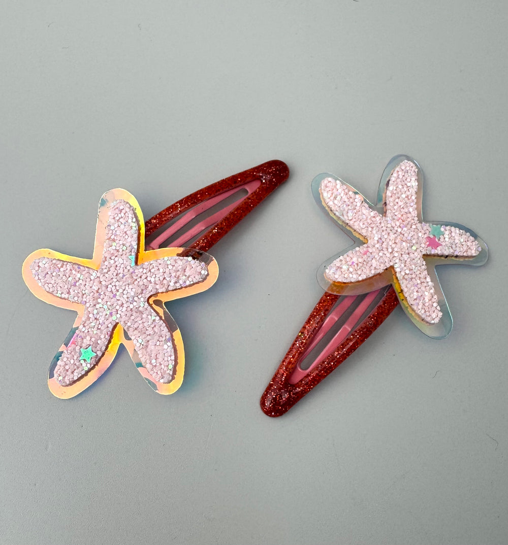 Starfish Clip Set - Pink - Peppa Penny