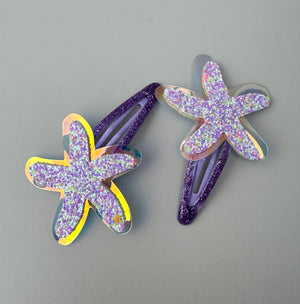 Starfish Clip Set - Purple - Peppa Penny