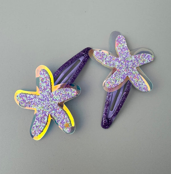 Starfish Clip Set - Purple - Peppa Penny