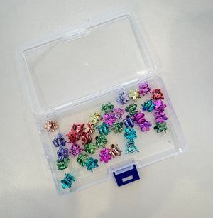 Mini Flower Claw Clips - Metallic - Peppa Penny