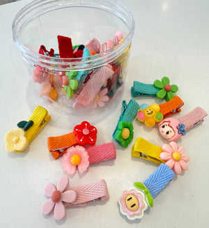 Cute Assorted Flower Clip Set - Peppa Penny
