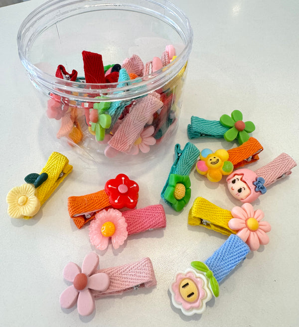 Cute Assorted Flower Clip Set - Peppa Penny