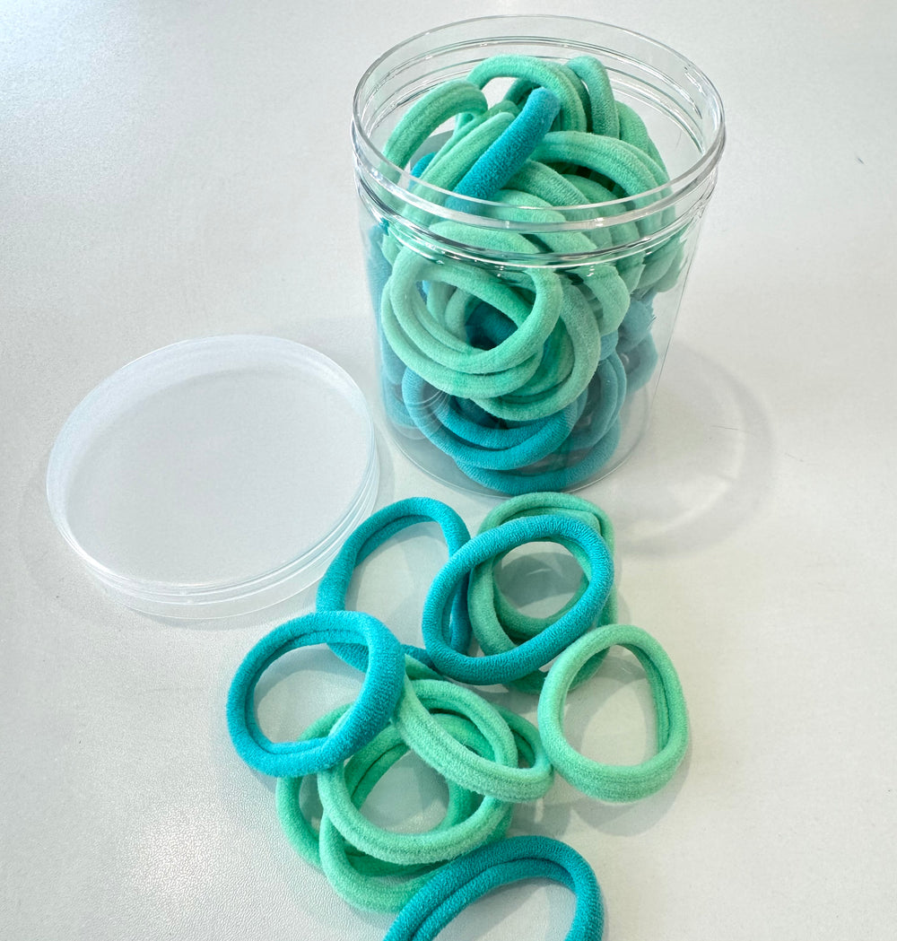 Seamless Hair Ties - Aqua & Mint - Peppa Penny