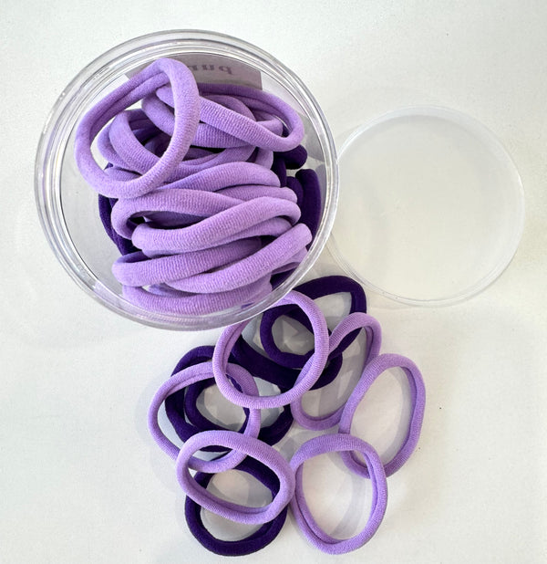 Seamless Hair Ties - Dark & Light Purple - Peppa Penny