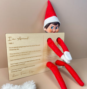 Elf Postcard "I've Arrived!" - Elf on the Shelf Prop - Luma Light