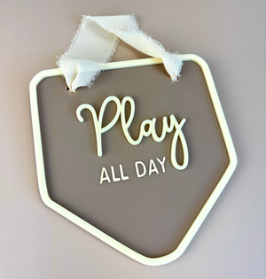 Decor Wall Banner - Play all day - Luma Light