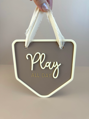 Decor Wall Banner - Play all day - Luma Light