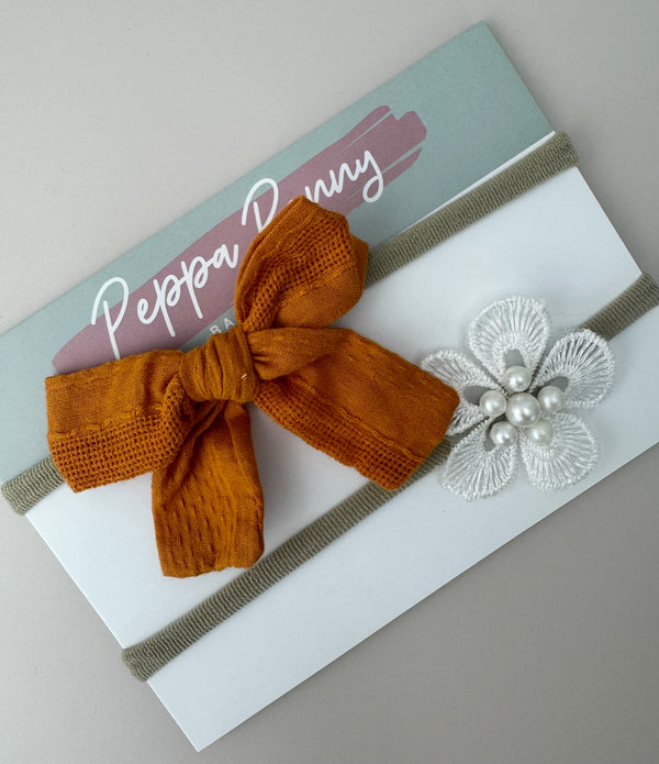 Bow Headband Duo - Georgia - Peppa Penny