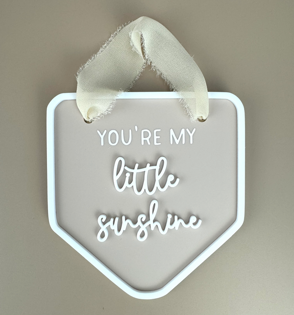 Decor Wall Banner - You're my little Sunshine - Luma Light