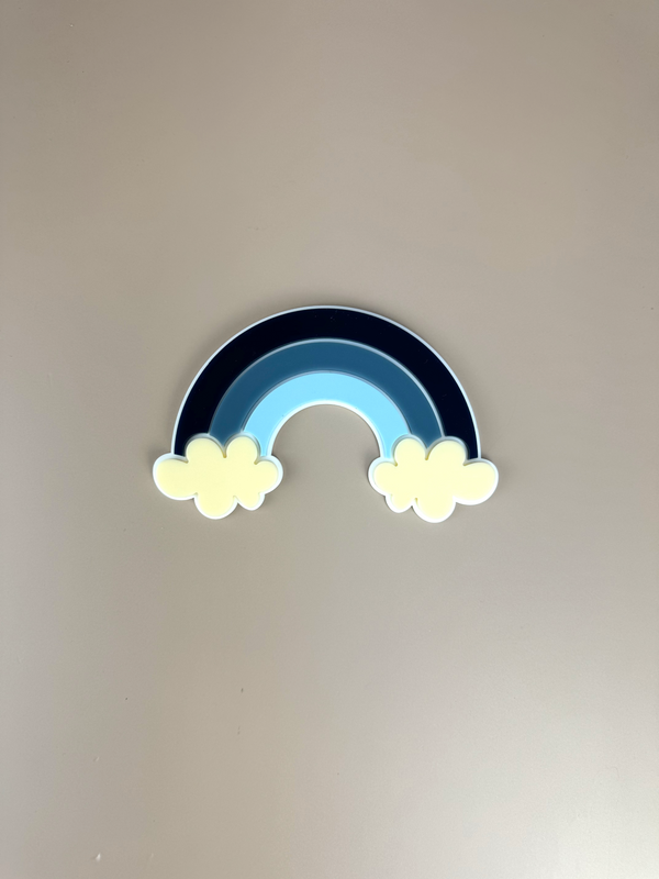Acrylic Decor Shapes - Blue Rainbow - Luma Light DISCOUNTED