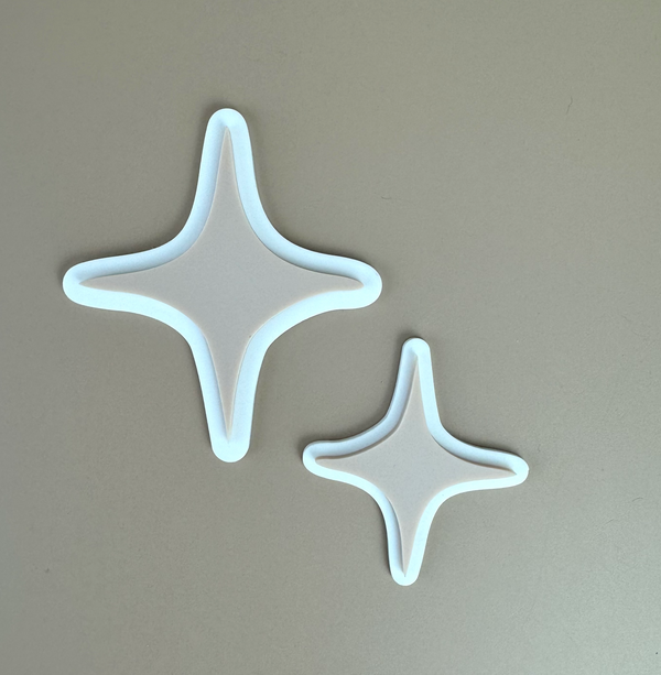 Acrylic Decor Shapes - Neutral Stars - Luma Light
